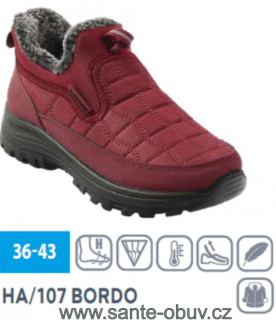 SANTÉ UNISEX VYCH.OBUV HA/107 BORDO 